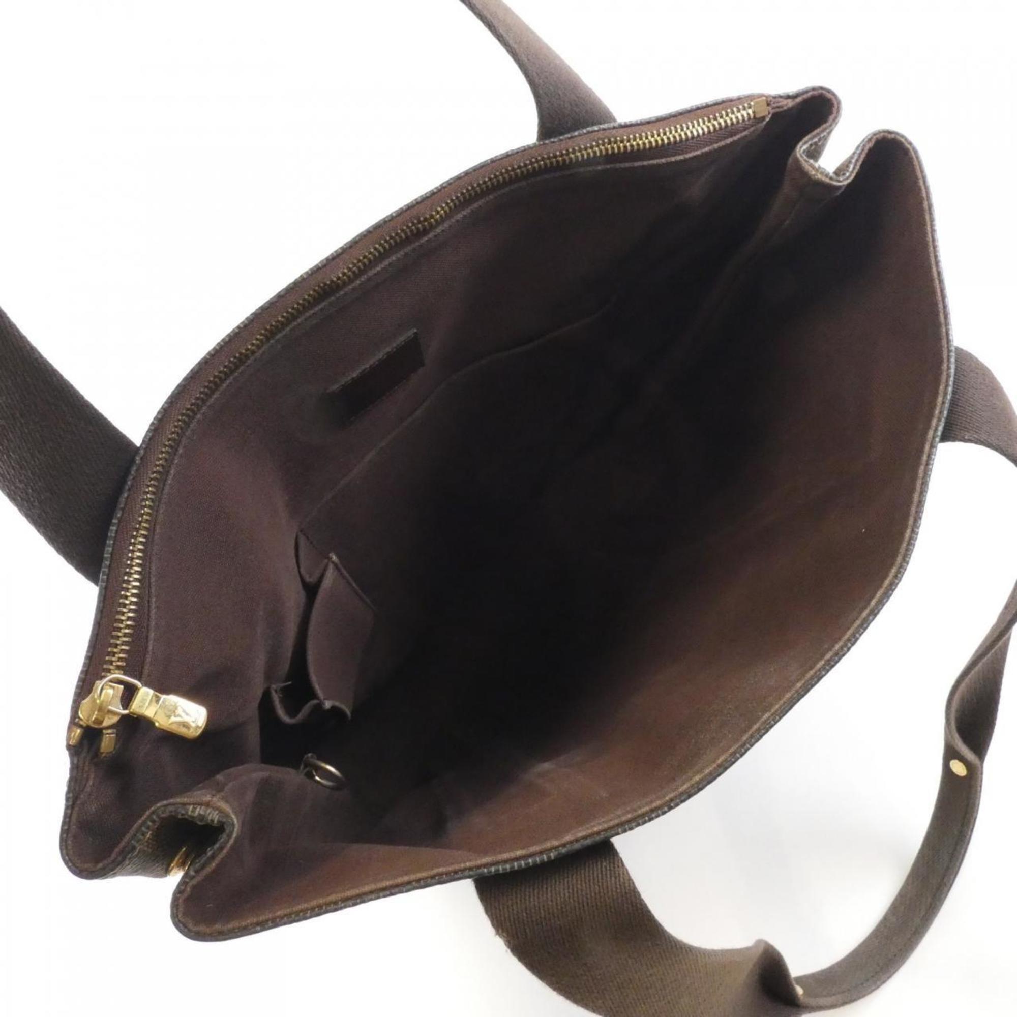 Louis Vuitton Brown Coated Canvas Handbag