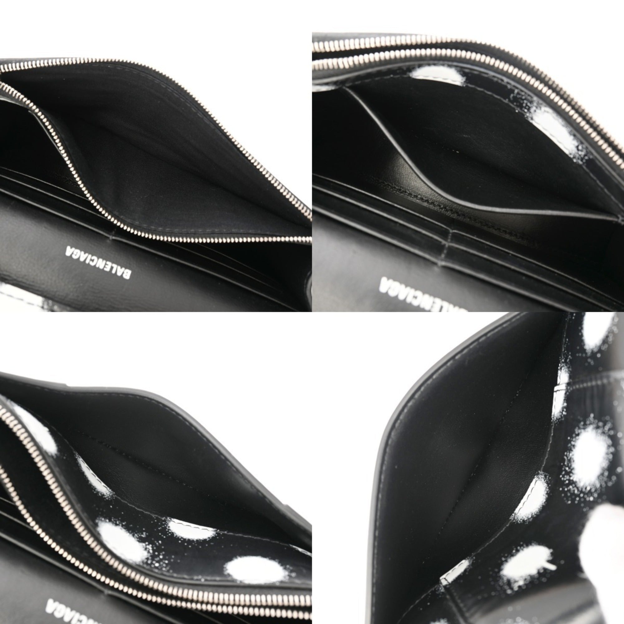 Balenciaga Black White Leather Shoulder