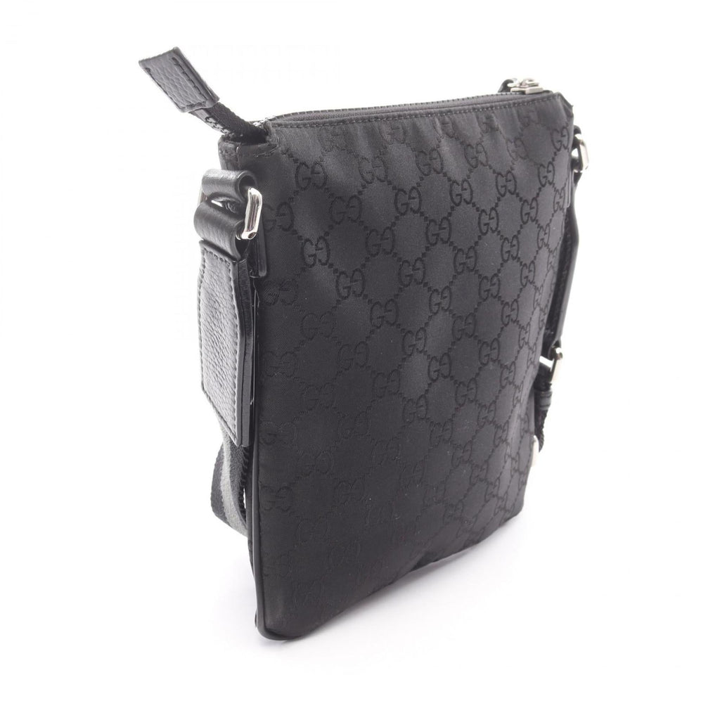 Gucci Black Nylon Leather Shoulder Bag (Pre-Owned)