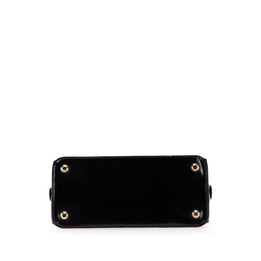Louis Vuitton Black Leather Handbag Shoulder Bag