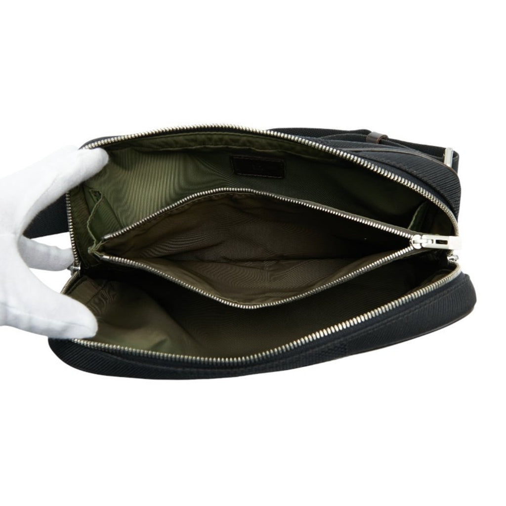 Louis Vuitton Black Noir Canvas Leather Sling Bag