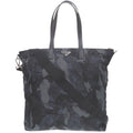 Prada Navy Navy Black Nylon Tote Bag