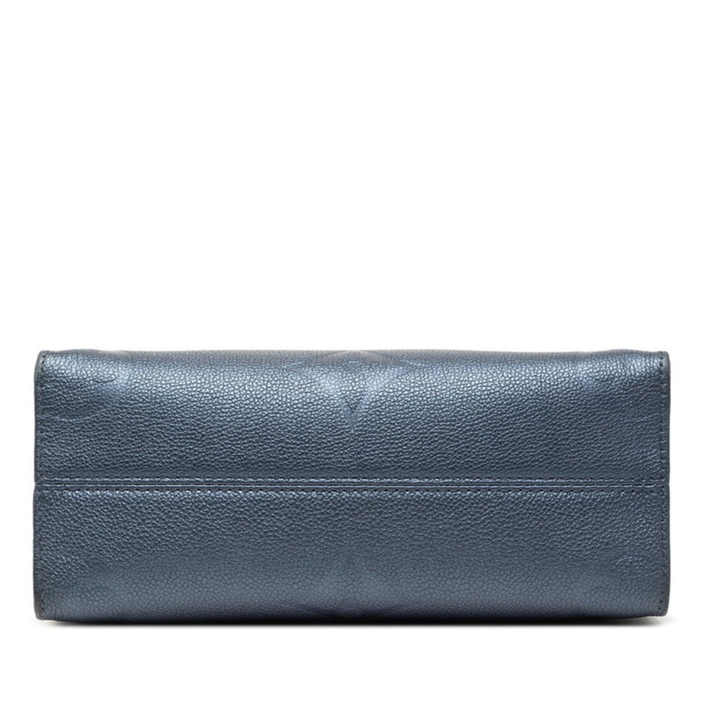 Louis Vuitton Metallic Blue Leather Handbag Shoulder Bag