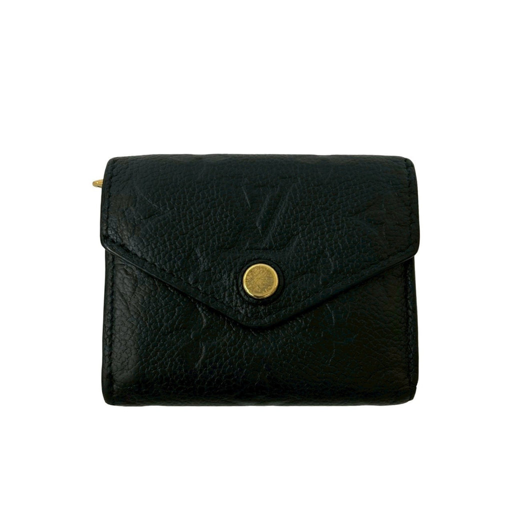 Louis Vuitton Black Leather Wallet (Tri-Fold)