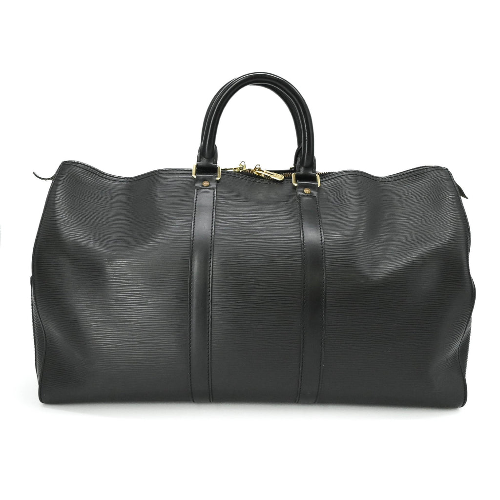 Louis Vuitton Black Epi Leather Boston Bag