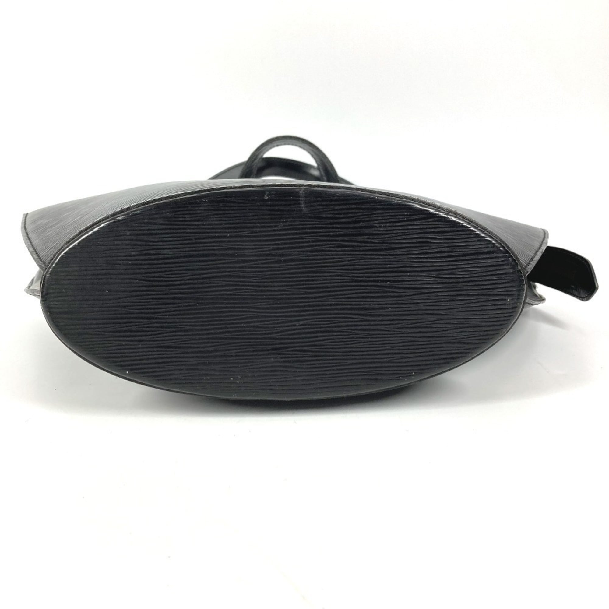 Louis Vuitton Black Noir Epi Leather Handbag Tote Bag