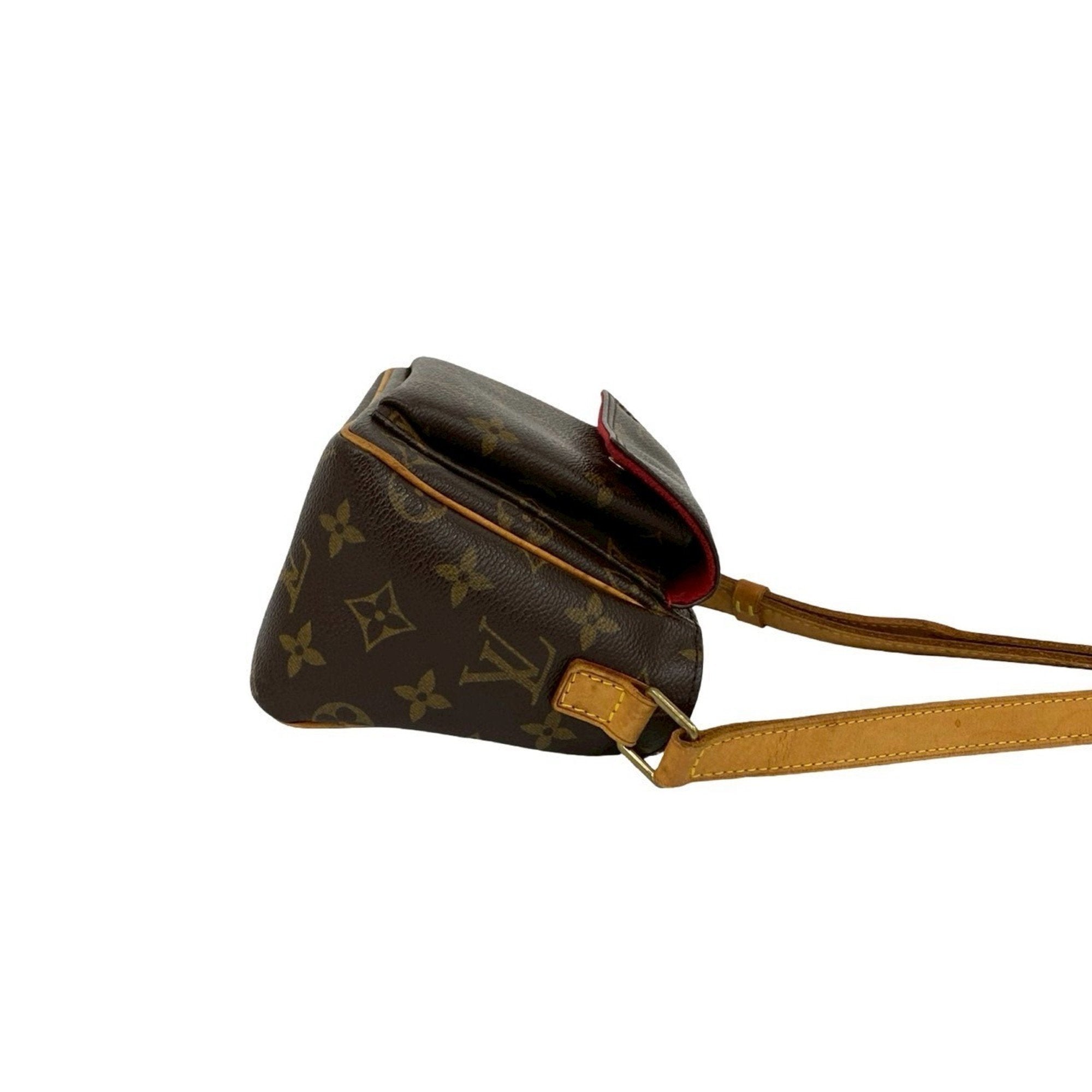 Louis Vuitton Brown Leather Pvc Pochette Shoulder Bag