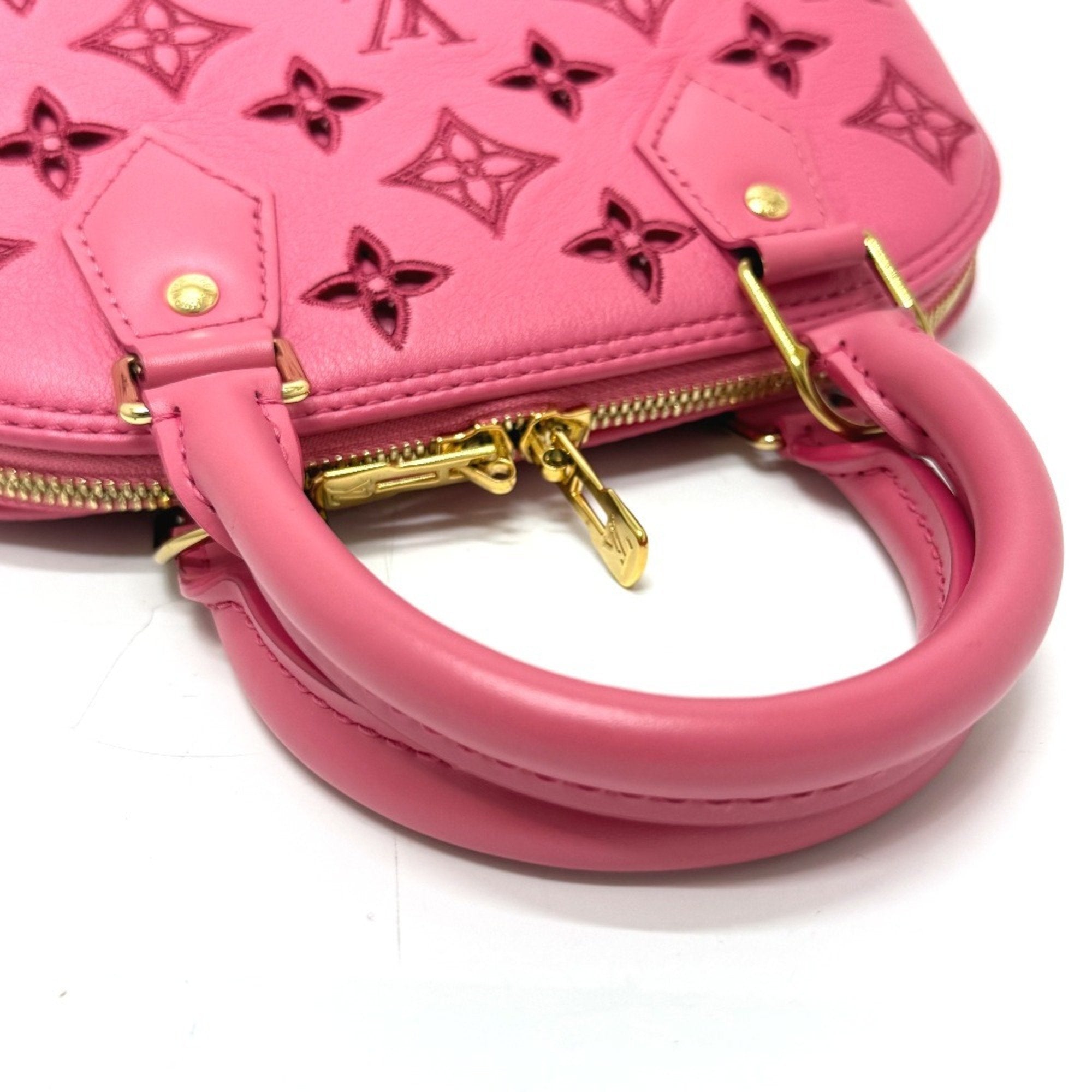 Louis Vuitton Pink Leather Handbag