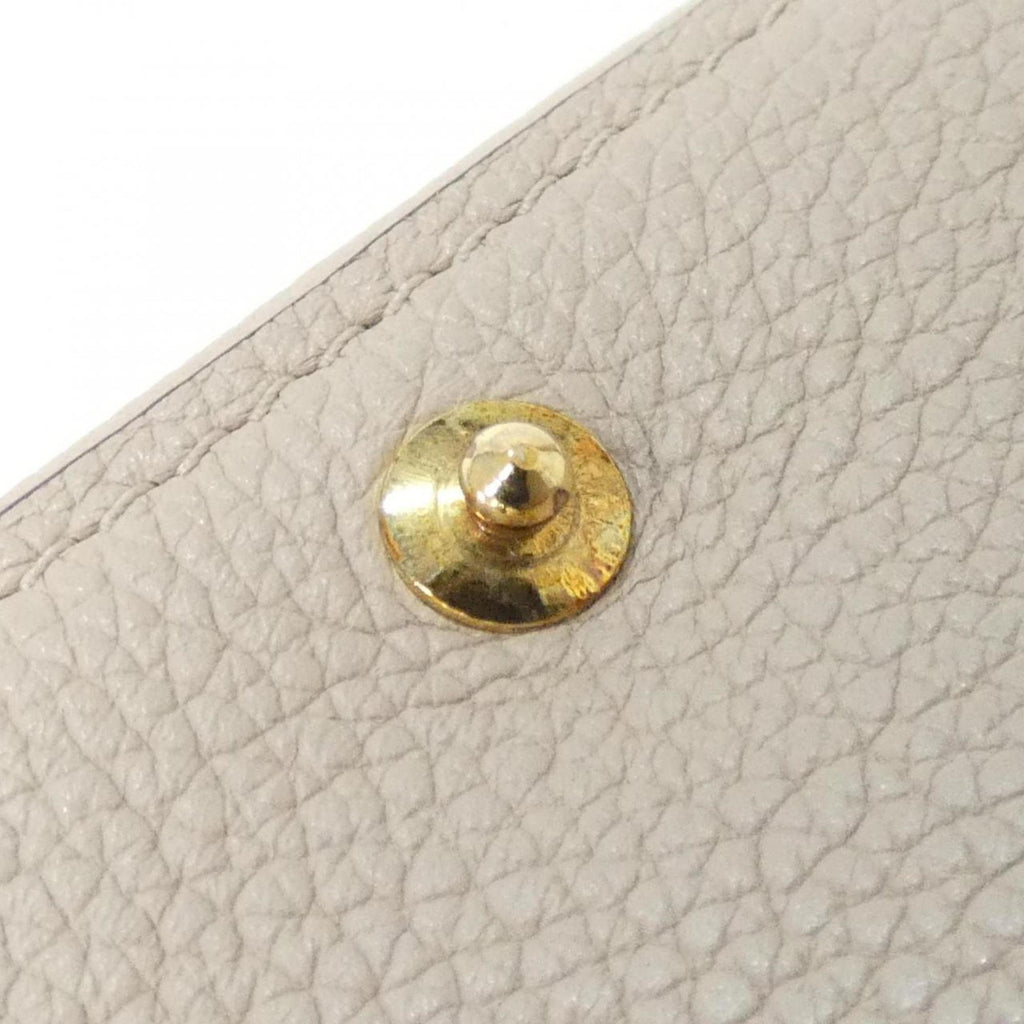 Louis Vuitton Grayish Leather Wallet (Tri-Fold)