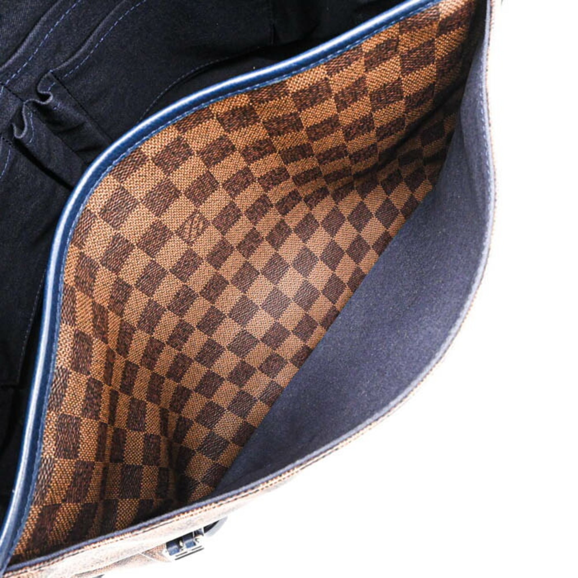 Louis Vuitton Brown Damier Canvas Dark Navy Shoulder Bag