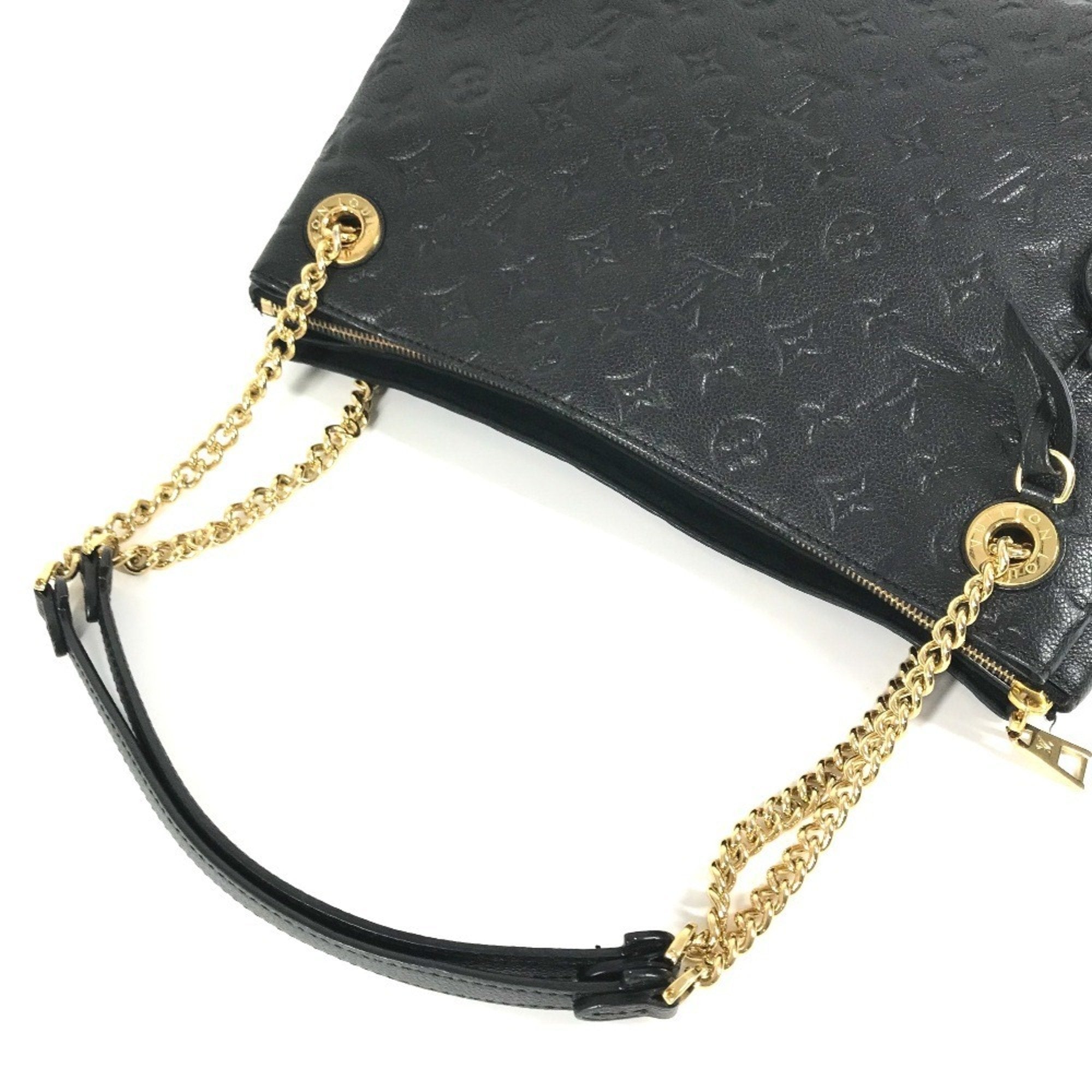 Louis Vuitton Black Noir Monogram Empreinte Shoulder Bag Tote Bag