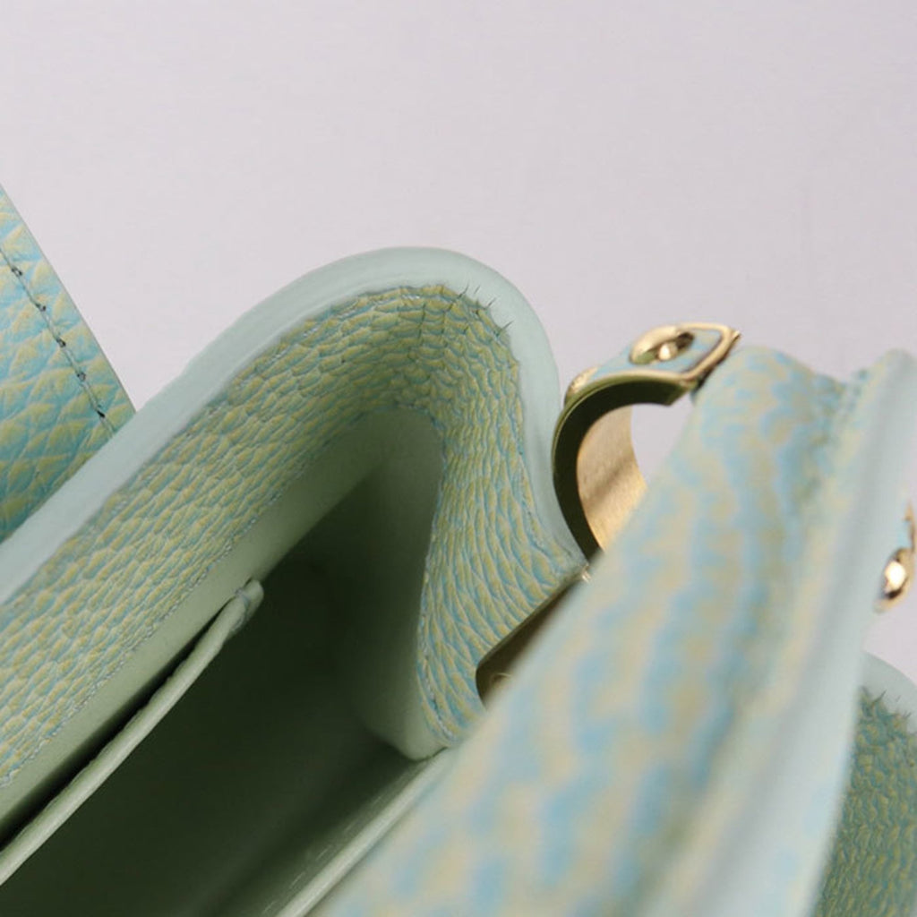 Louis Vuitton Green Leather Handbag