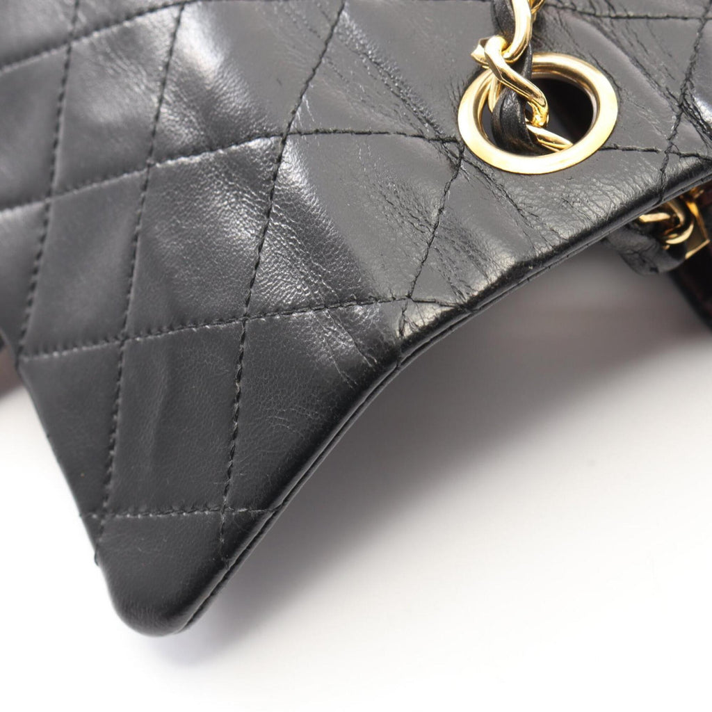 Chanel Black Leather Handbag Shoulder Bag