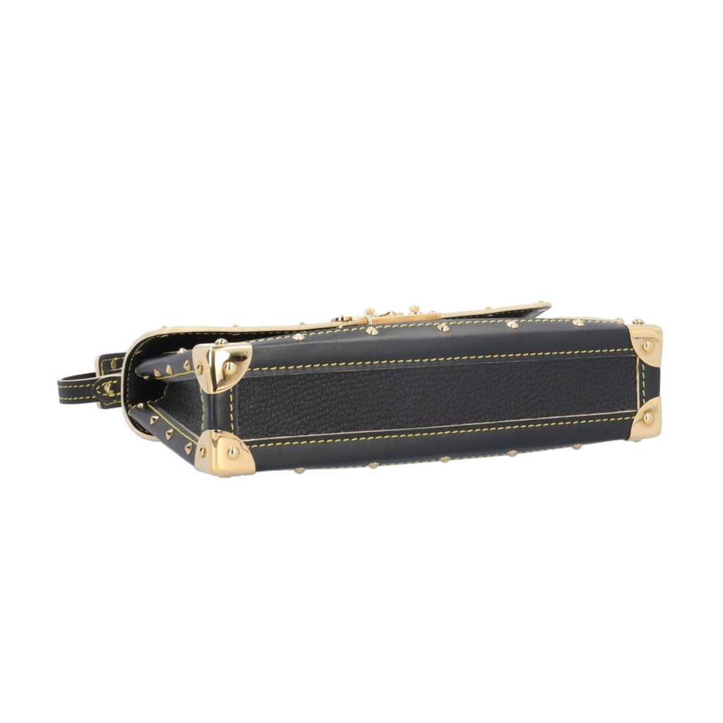 Louis Vuitton Black Leather Shoulder Bag