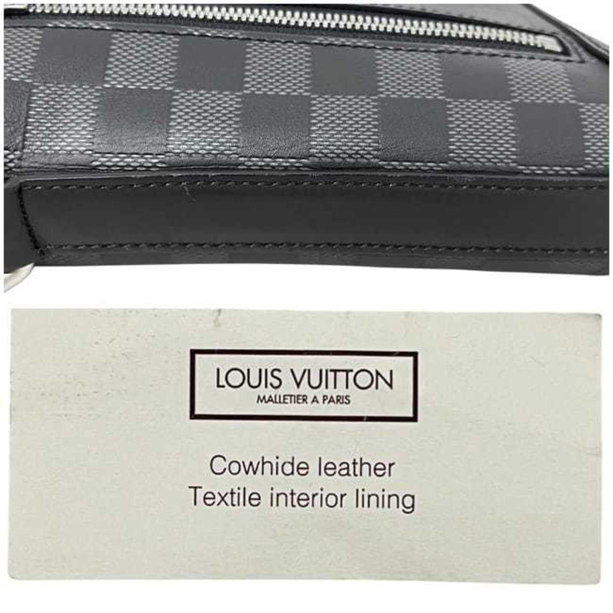 Louis Vuitton Black Damier Infini Leather Shoulder Bag
