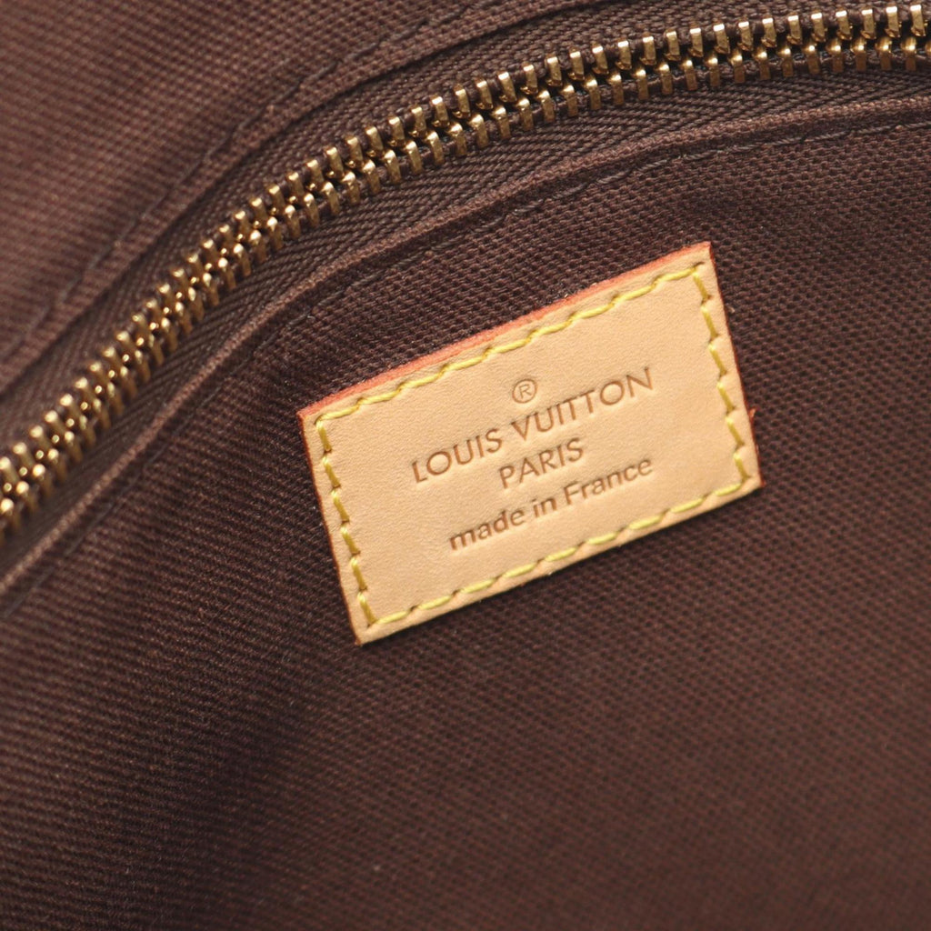 Louis Vuitton Brown Monogram Coated Canvas Leather Shoulder Bag