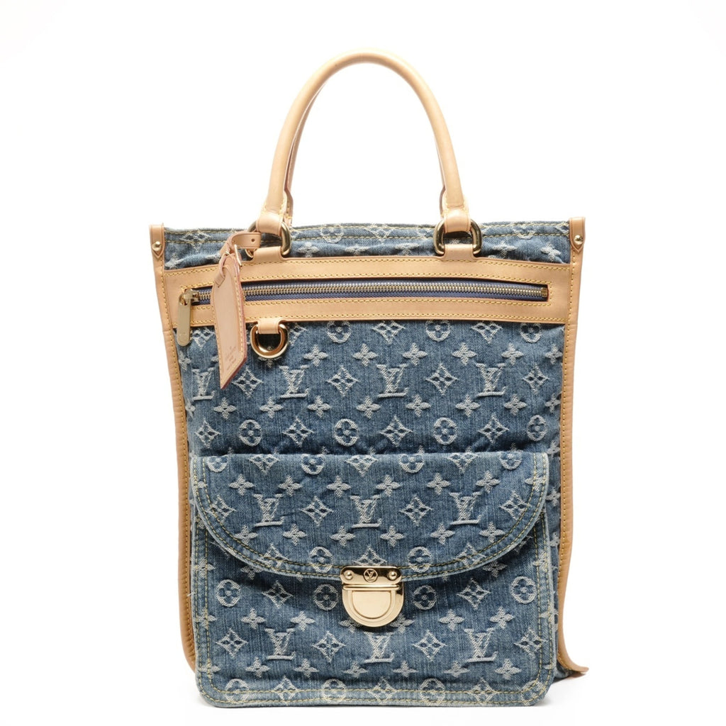 Louis Vuitton Navy Monogram Denim Handbag