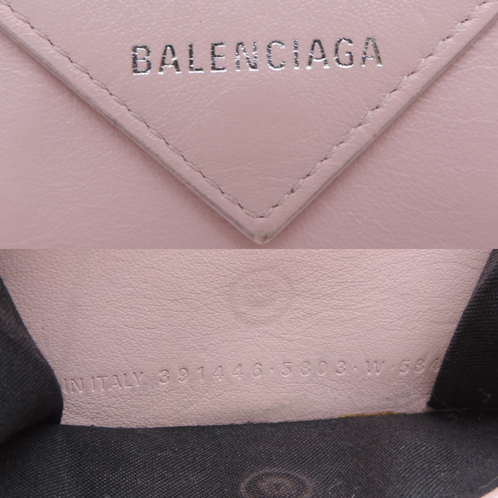Balenciaga Pink Leather Wallet (Tri-Fold)