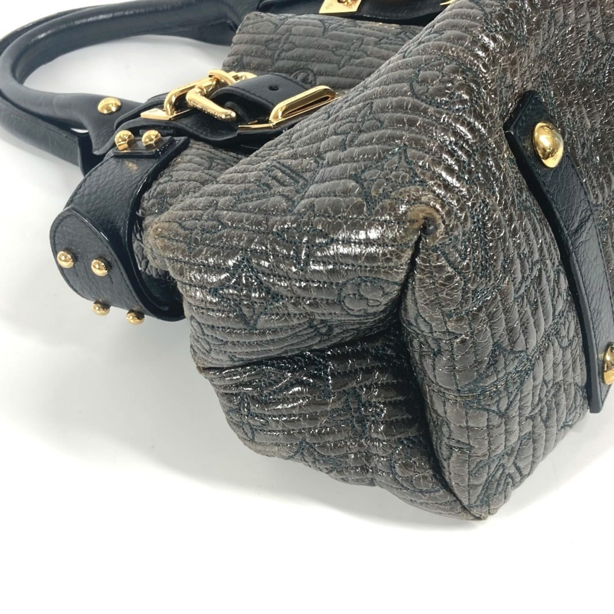 Louis Vuitton Black Noir Handbag Shoulder Bag Tote Bag