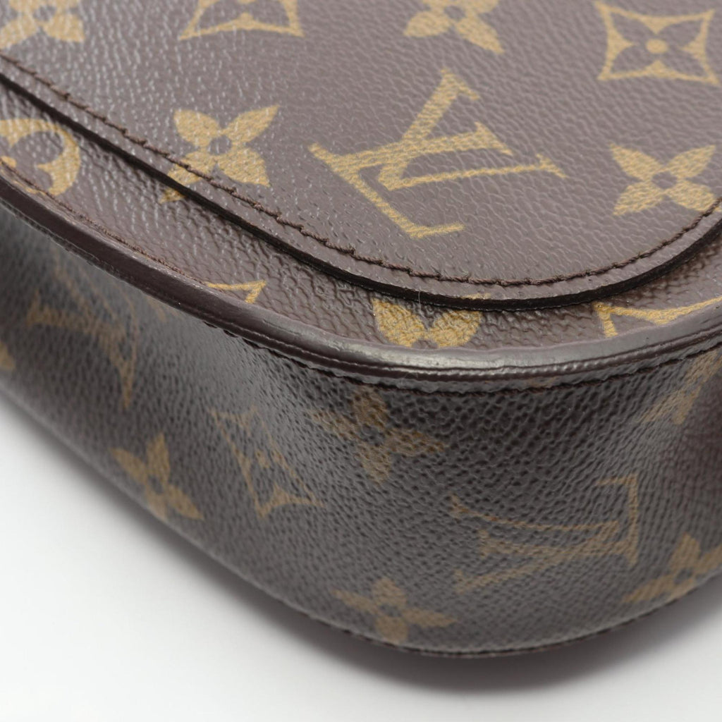 Louis Vuitton Brown Coated Canvas Leather Shoulder Bag