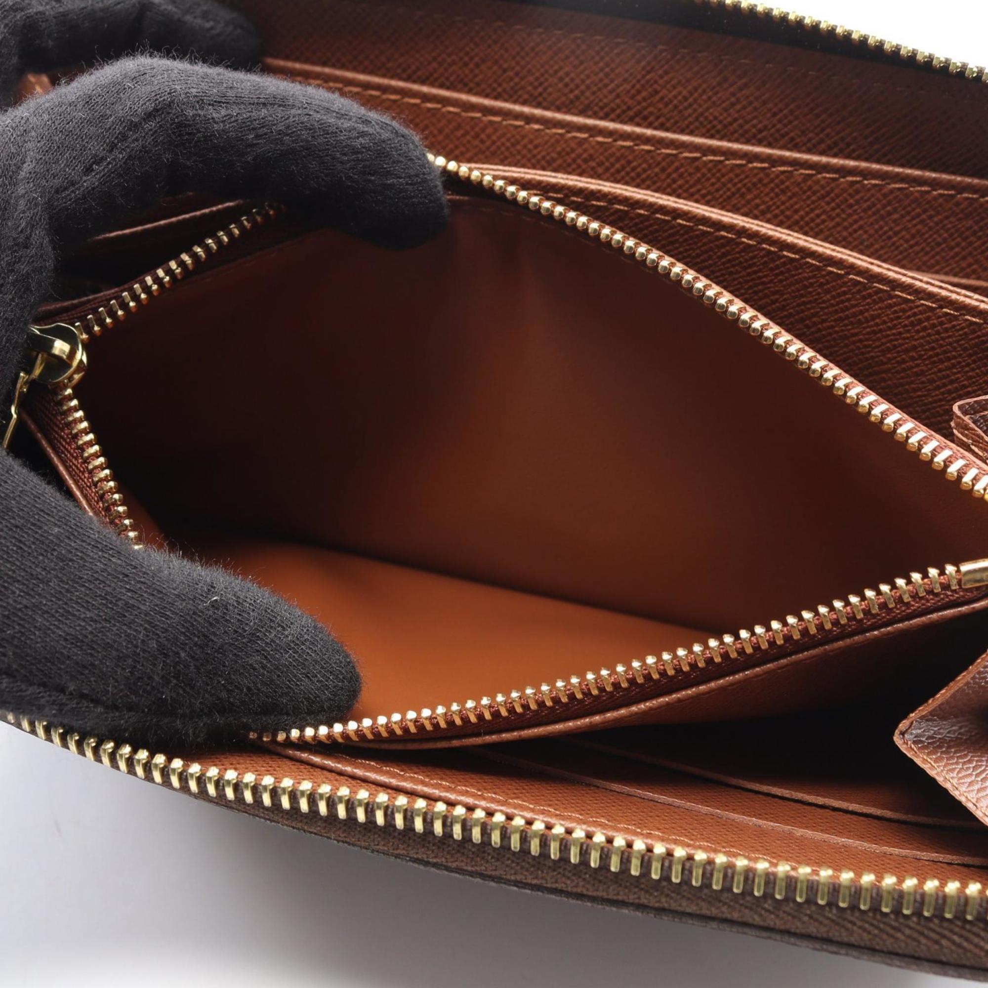 Louis Vuitton Brown Coated Canvas Long Wallet