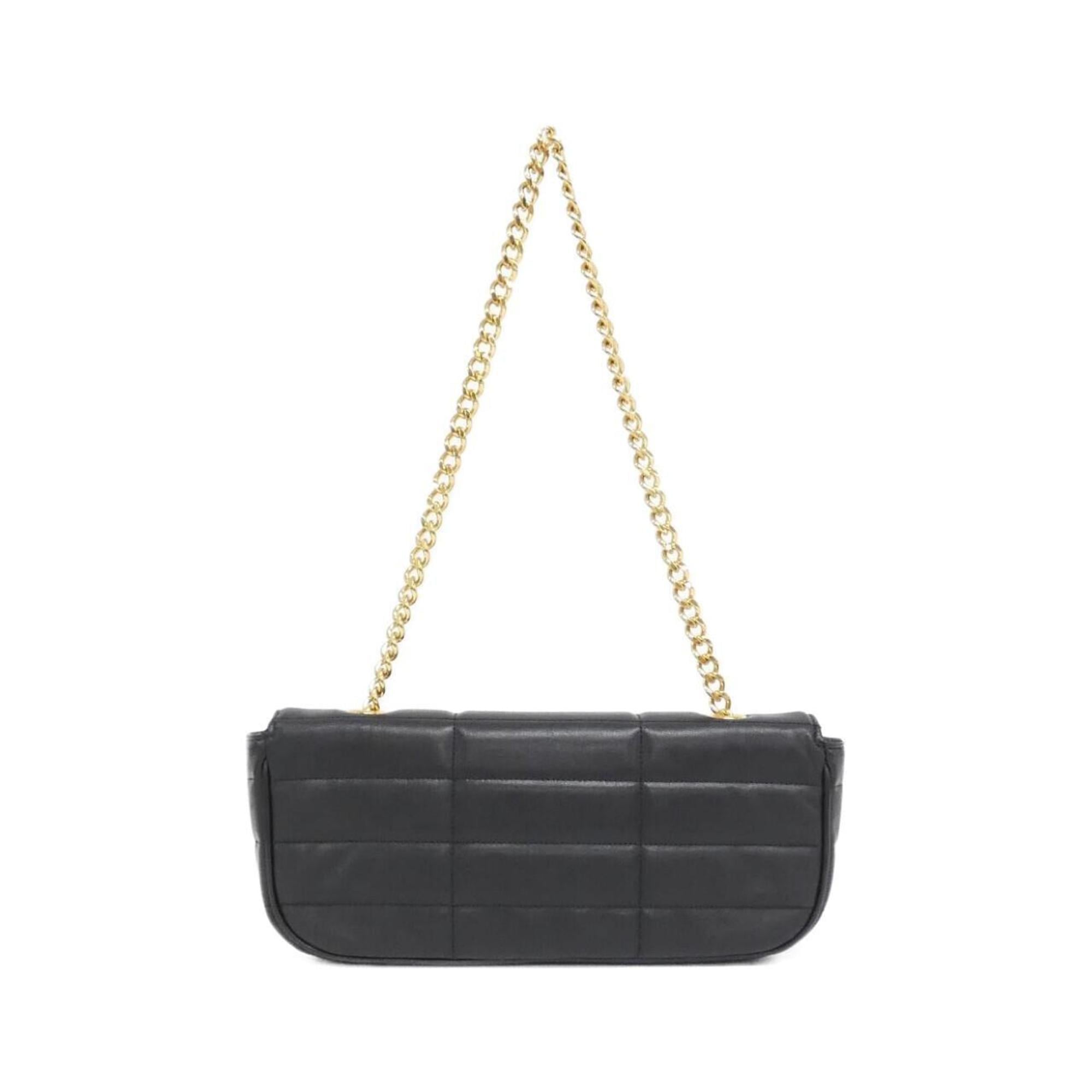 Celine Black Leather Shoulder Bag