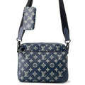 Louis Vuitton Navy Monogram Shadow Handbag Shoulder Bag