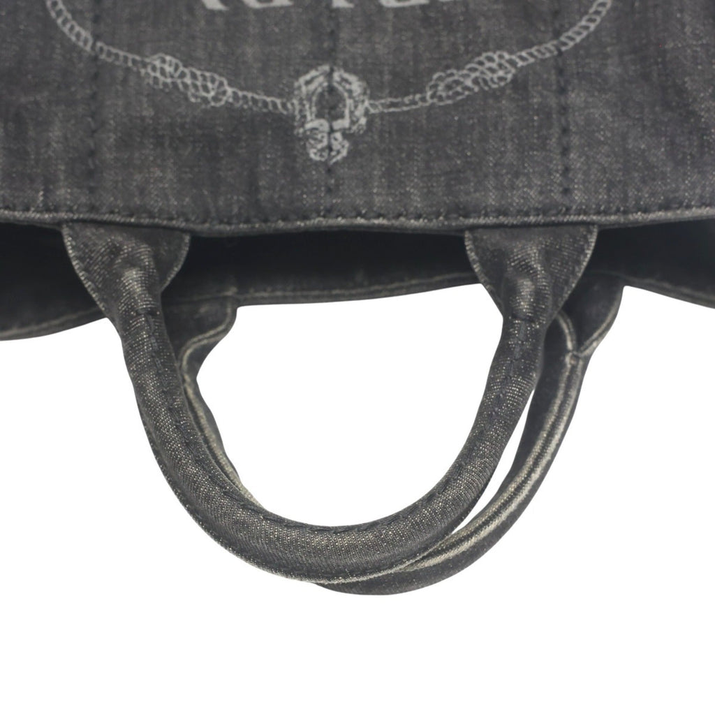 Prada Black Denim Tote Bag
