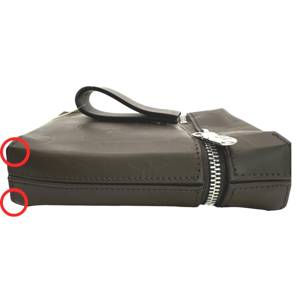 Louis Vuitton Brown Leather Pouch