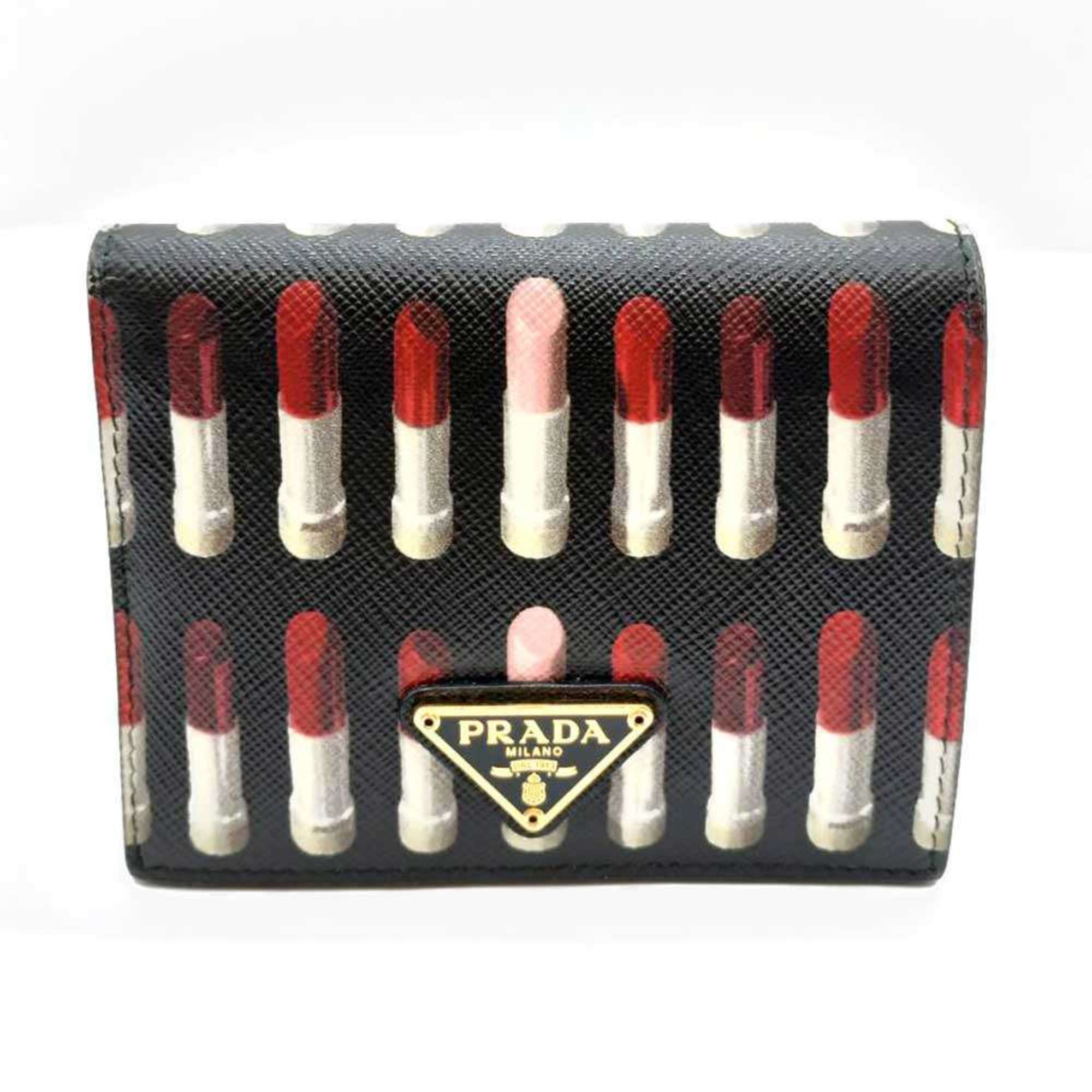 Prada Multi-Color Saffiano Wallet (Bi-Fold)