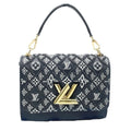 Louis Vuitton Black Leather Shoulder Bag