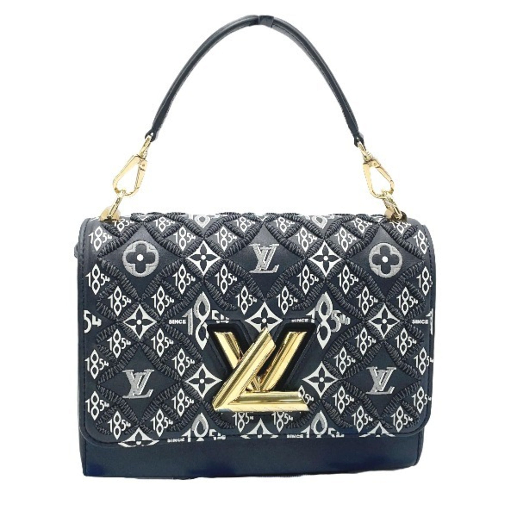 Louis Vuitton Black Leather Shoulder Bag
