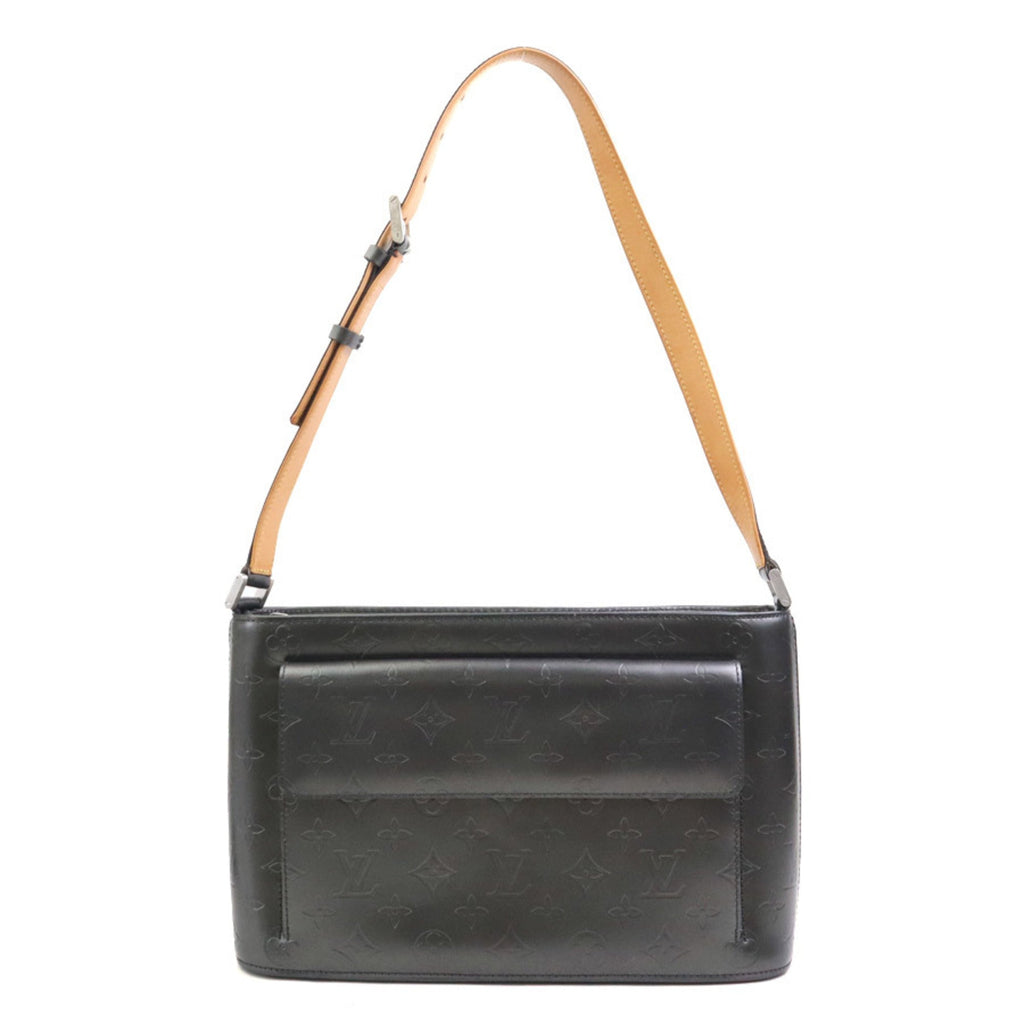 Louis Vuitton Black Gray Monogram Mat Shoulder Bag