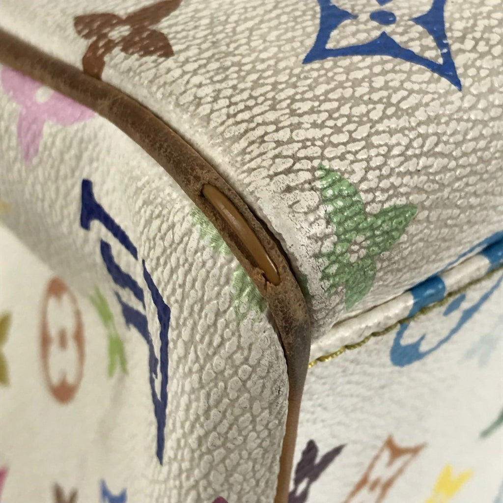Louis Vuitton Blanc Monogram Multicolore Shoulder Bag Tote Bag