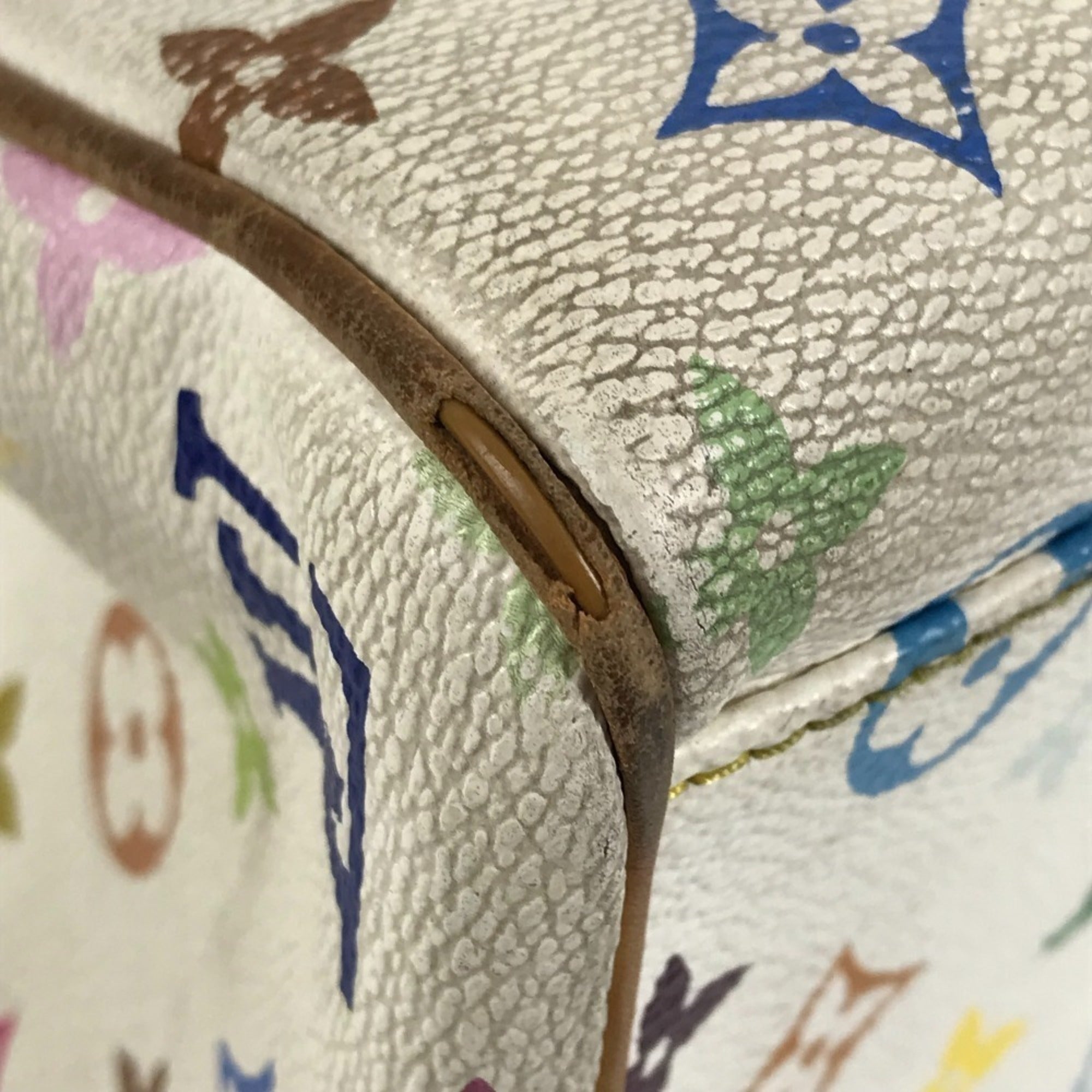 Louis Vuitton Blanc Monogram Multicolore Shoulder Bag Tote Bag