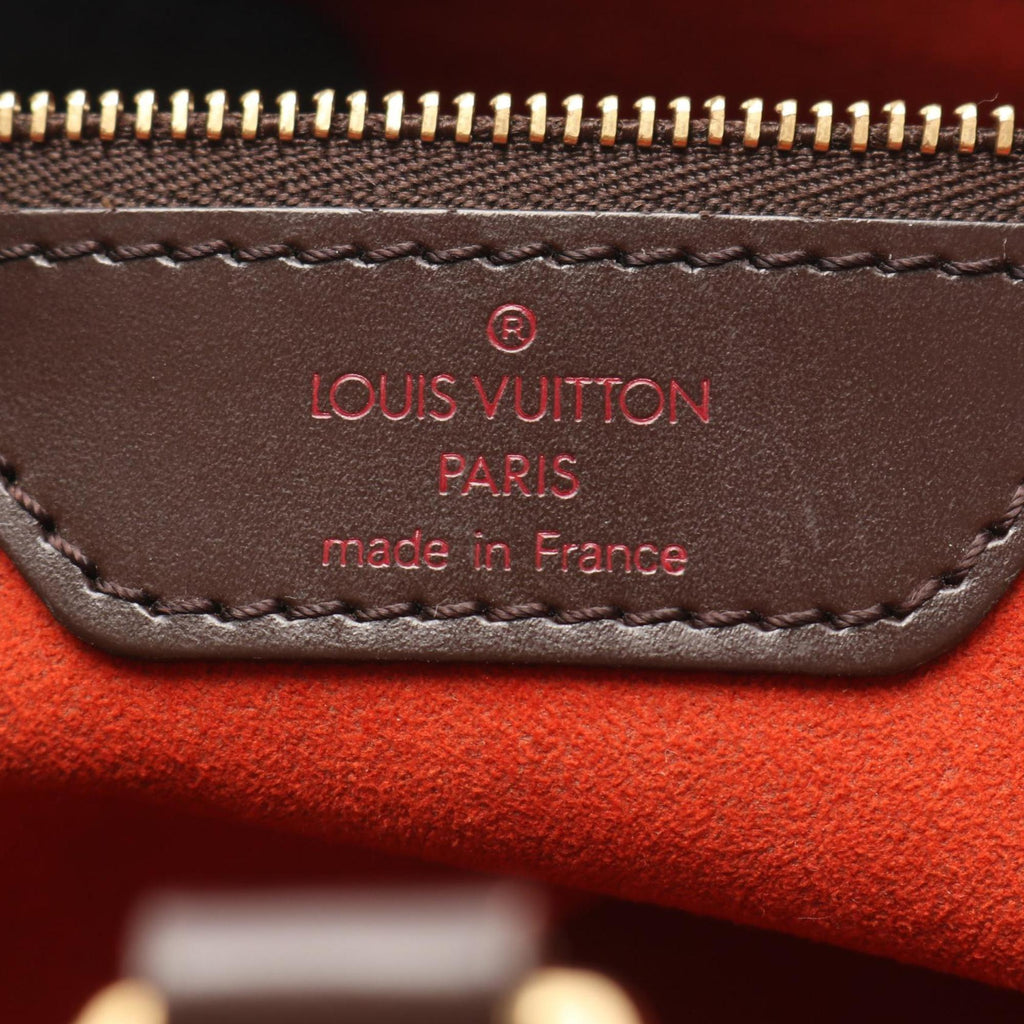Louis Vuitton Brown Damier Canvas Coated Canvas Damier Canvas Leather Handbag