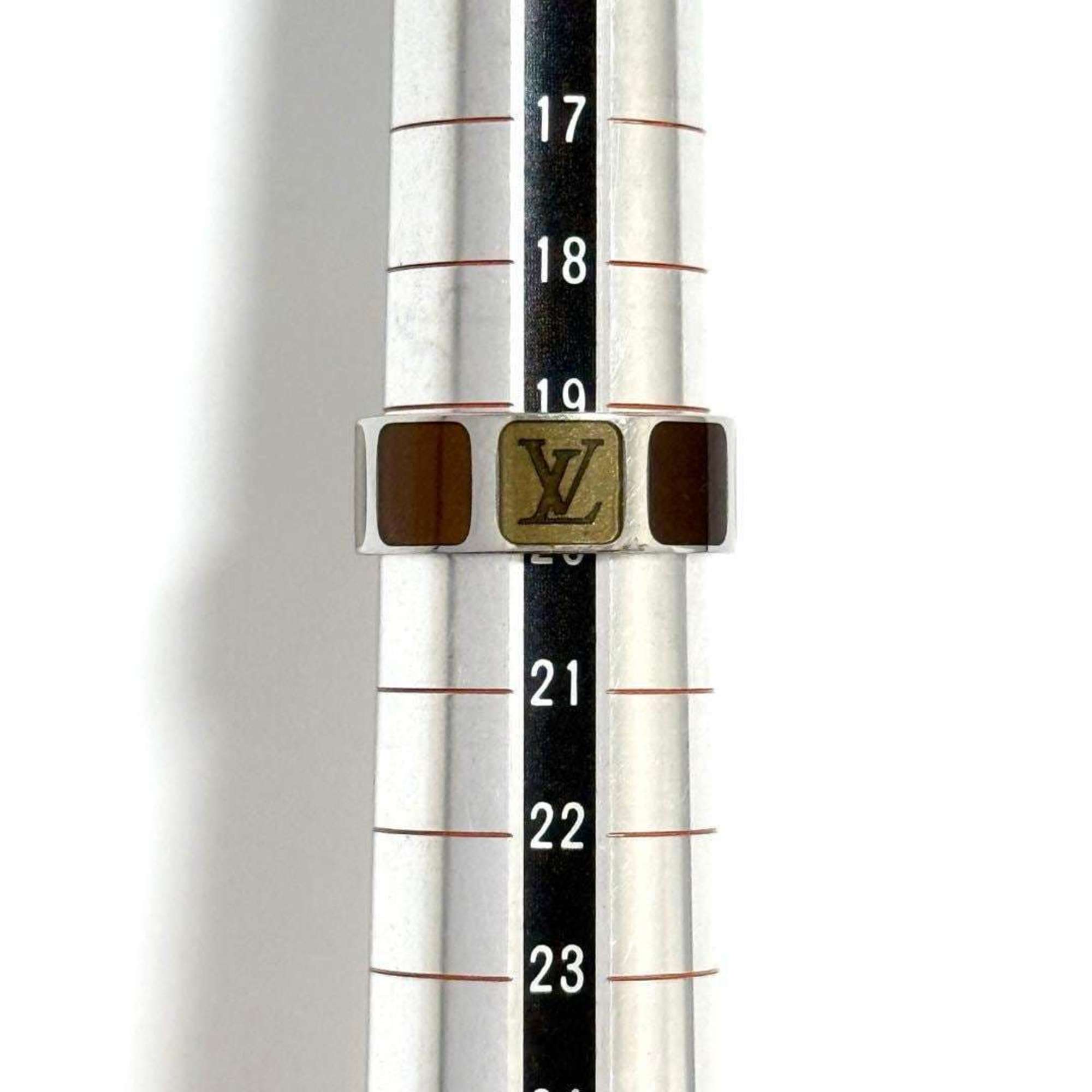 Louis Vuitton Brown Metal Band Ring