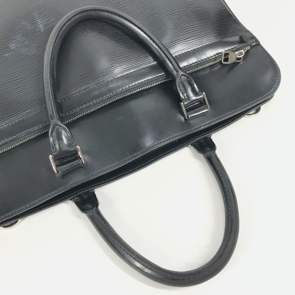 Louis Vuitton Black Galle Noir Epi Leather Briefcase Handbag Tote Bag