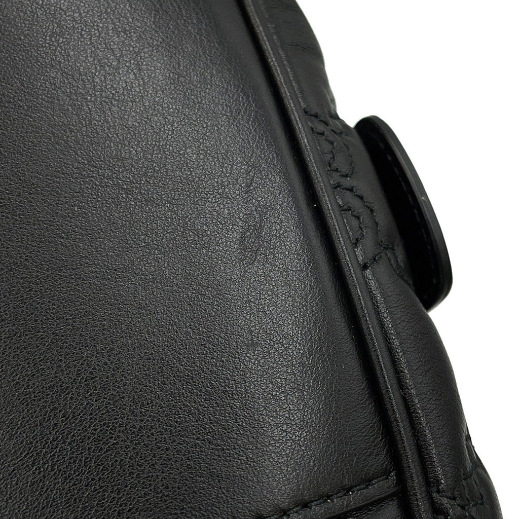 Gucci Black Leather Handbag Shoulder Bag (Pre-Owned)