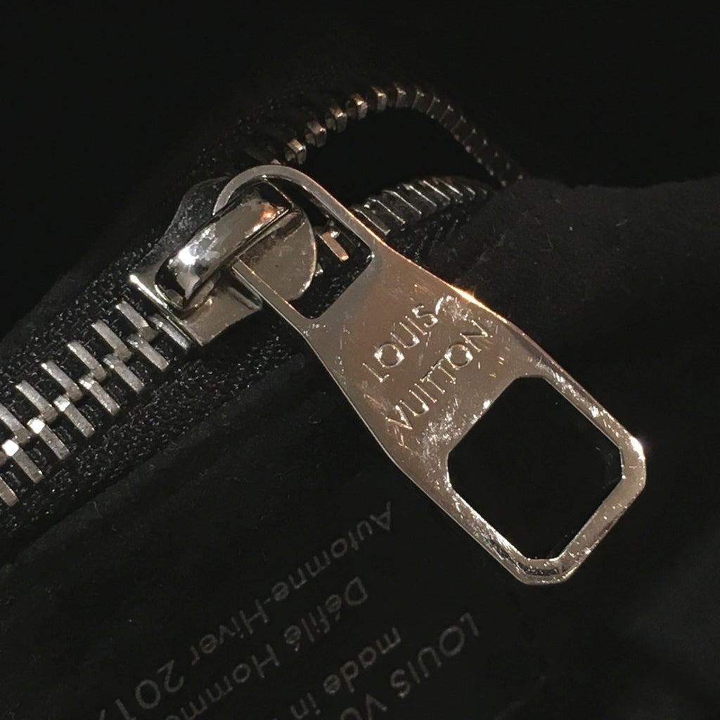 Louis Vuitton Black Leather Backpack