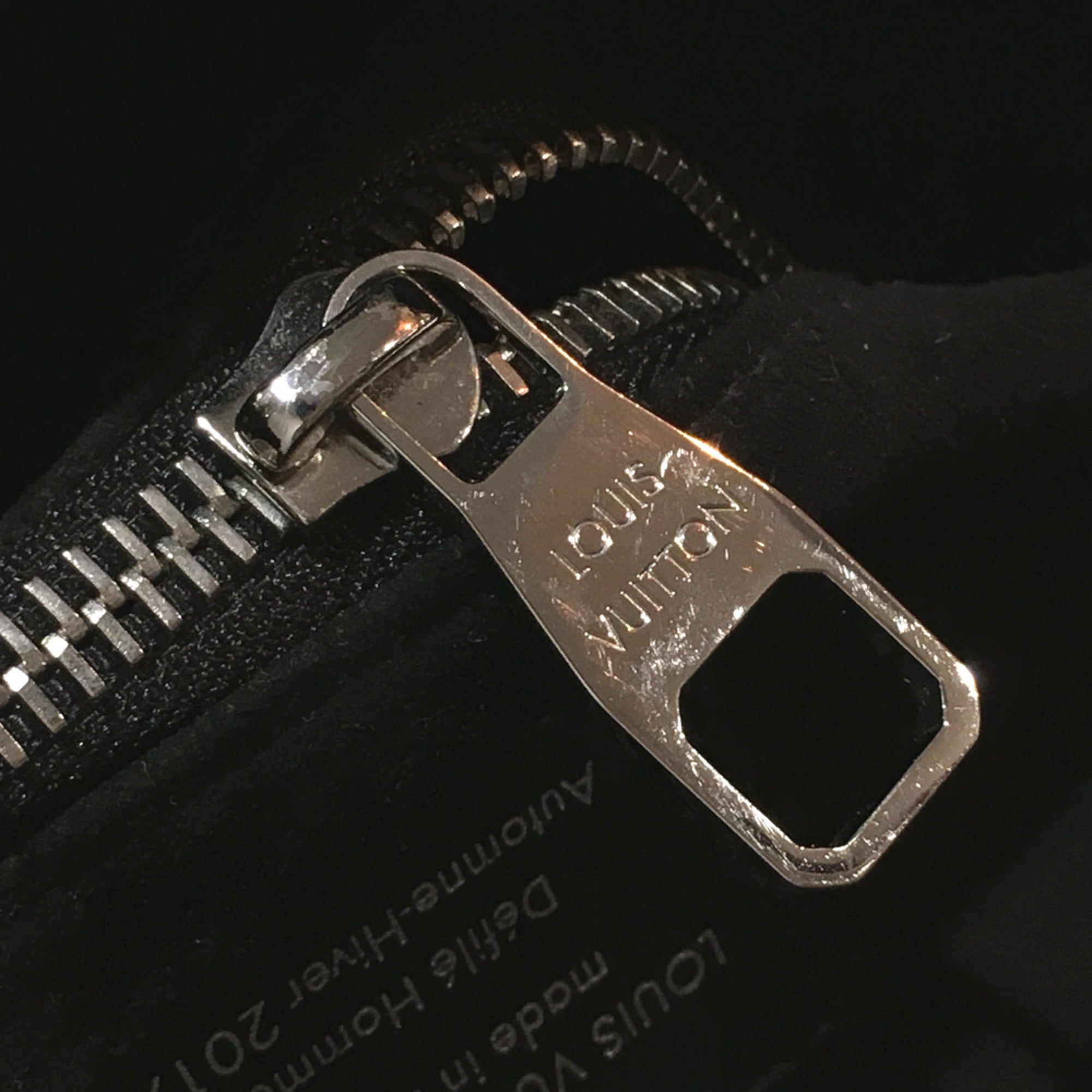 Louis Vuitton Black Leather Backpack