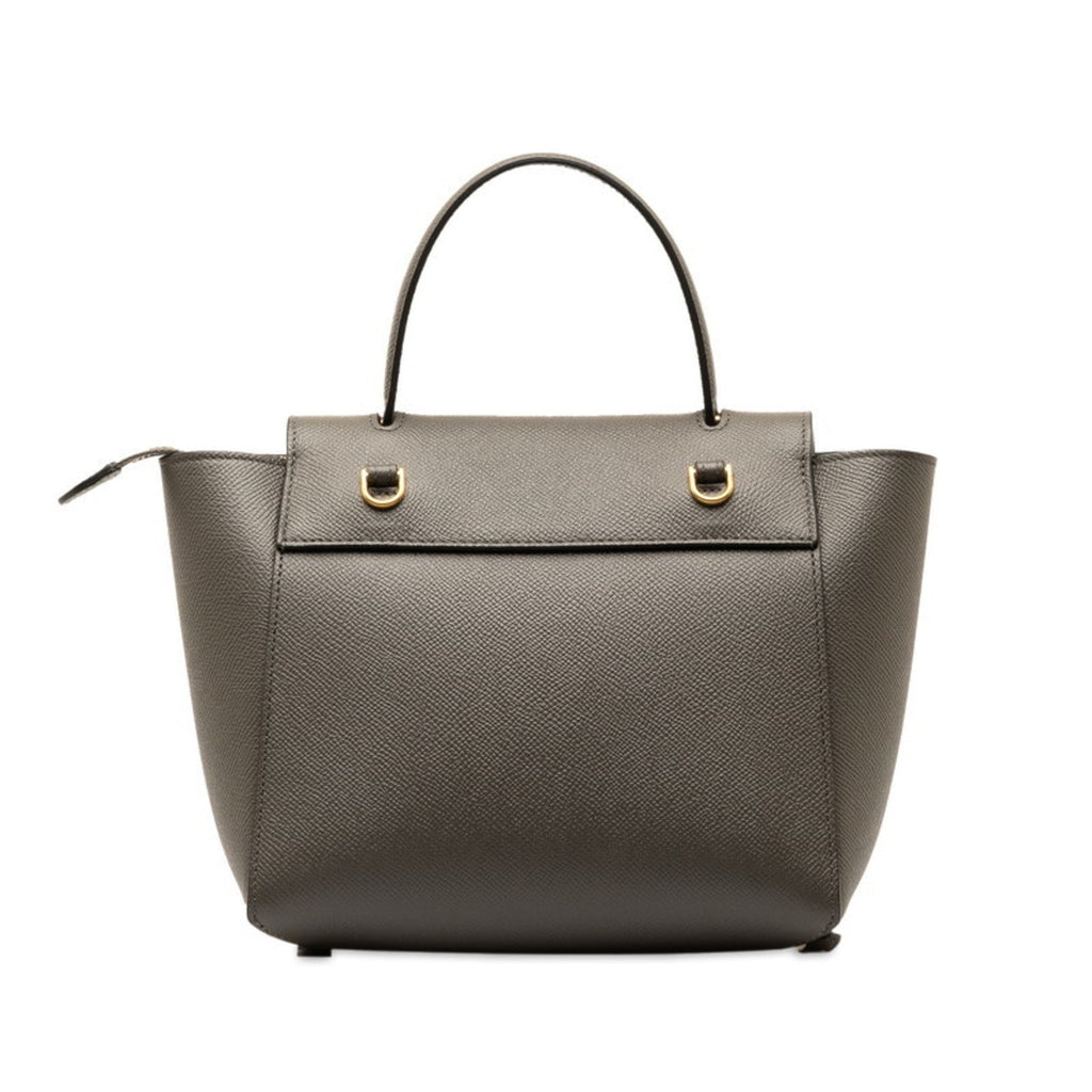 Celine Gray Leather Handbag Shoulder Bag