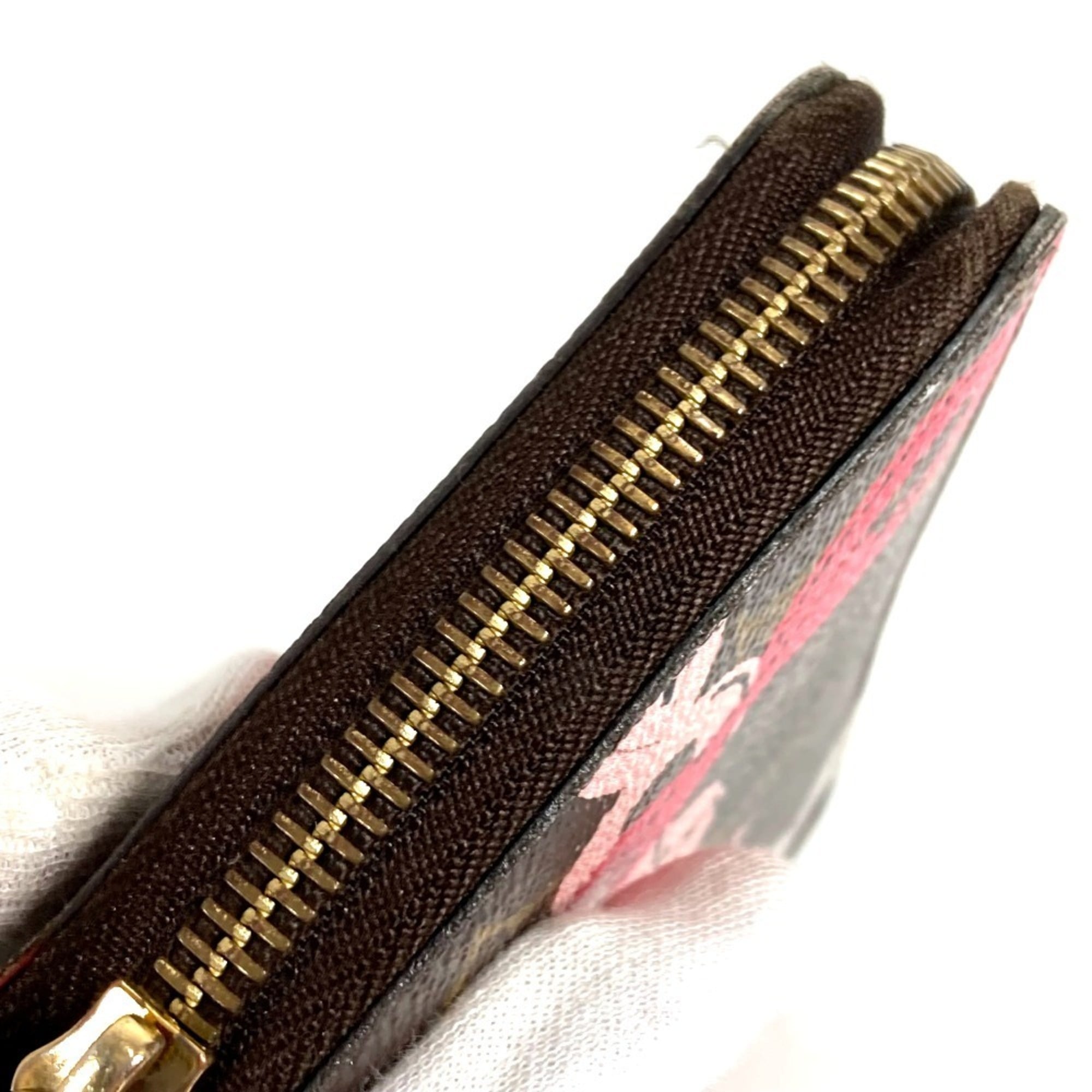 Louis Vuitton Monogram Bay Brown Pink Monogram Long Wallet