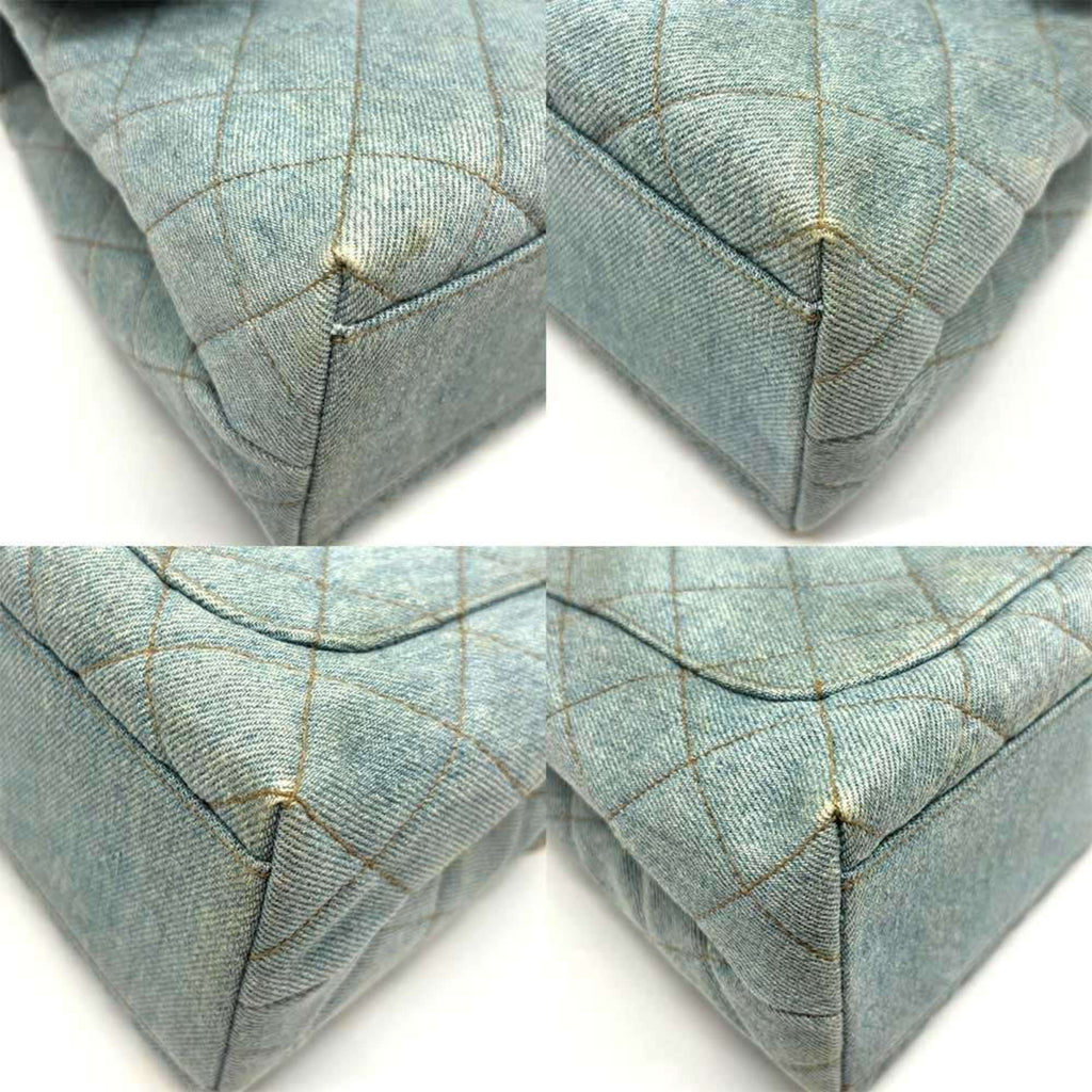 Chanel Denim Denim Leather Handbag
