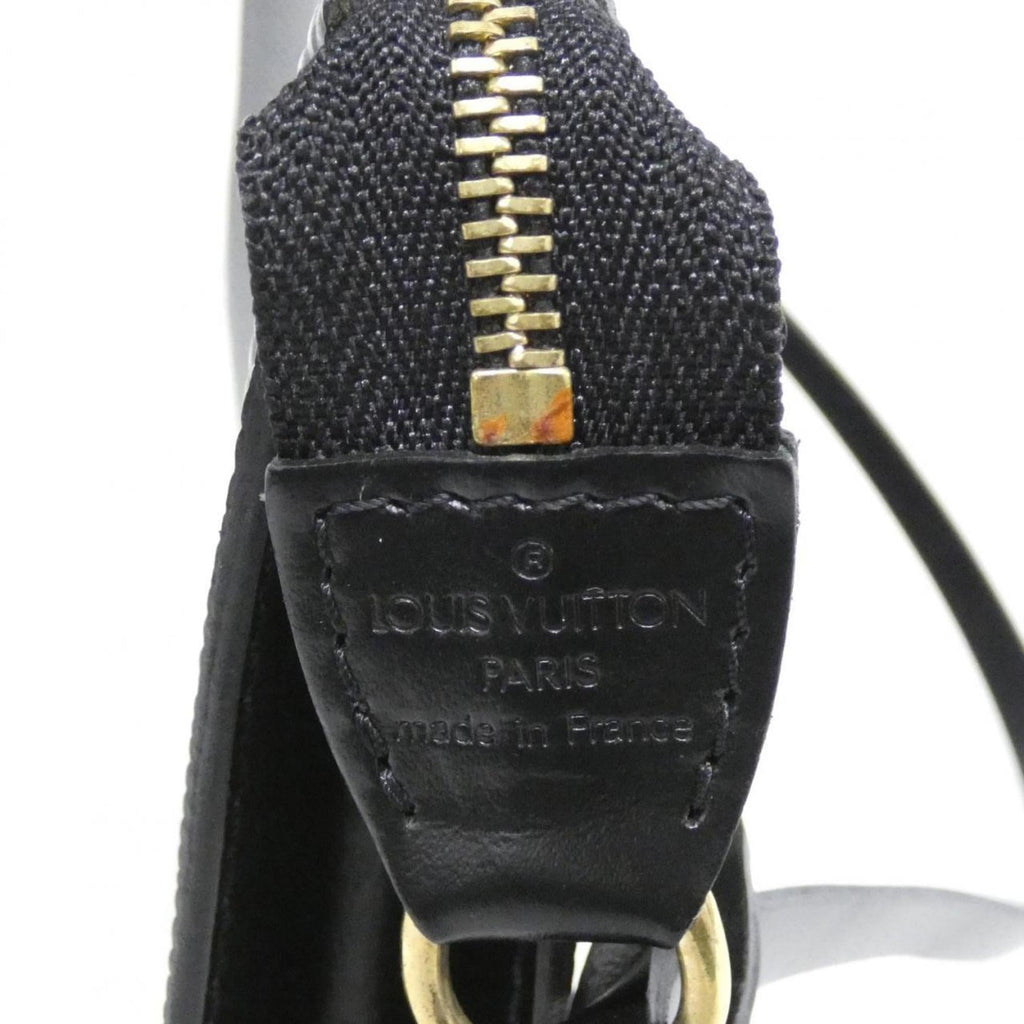 Louis Vuitton Black Leather Pochette Pouch
