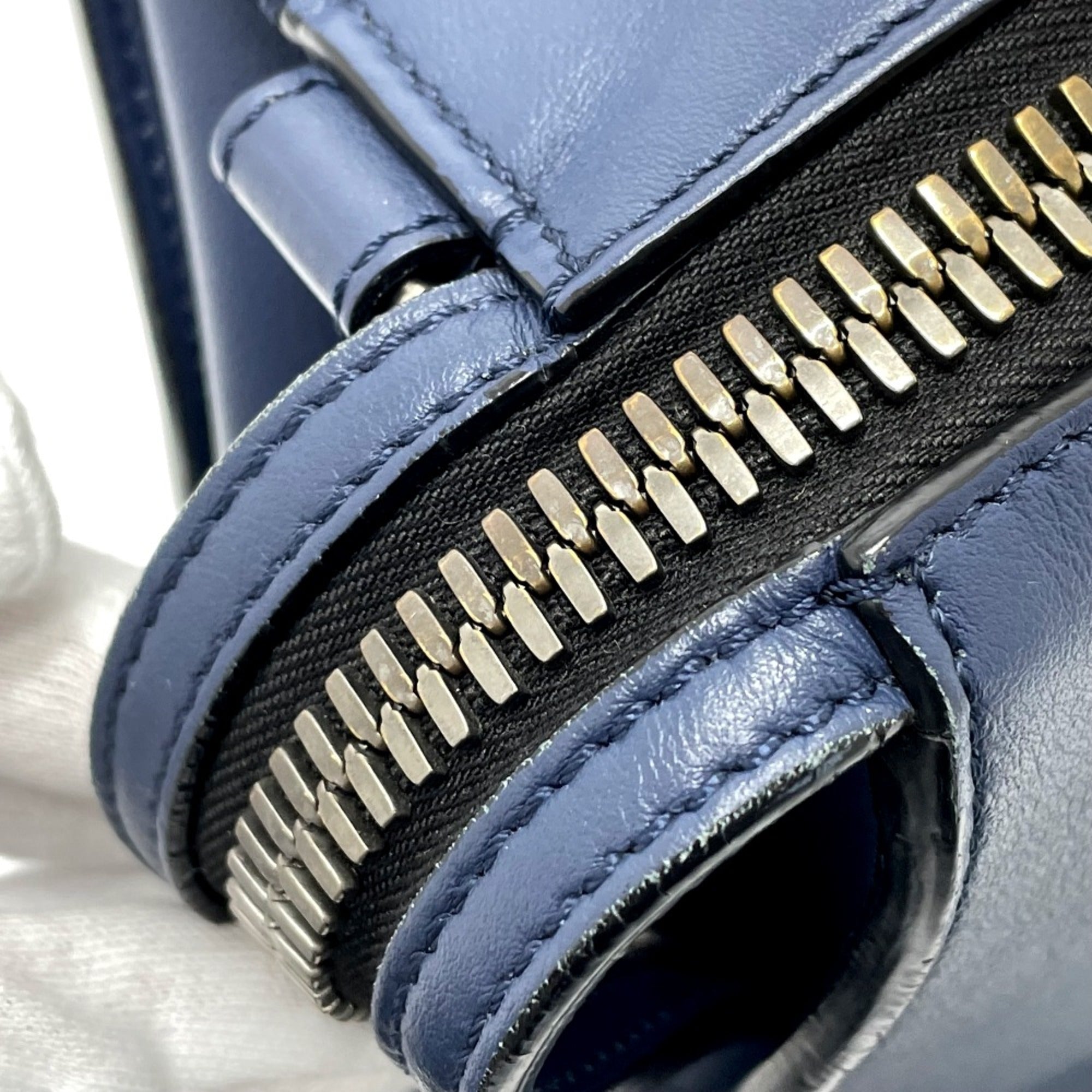 Fendi Navy Leather Briefcase