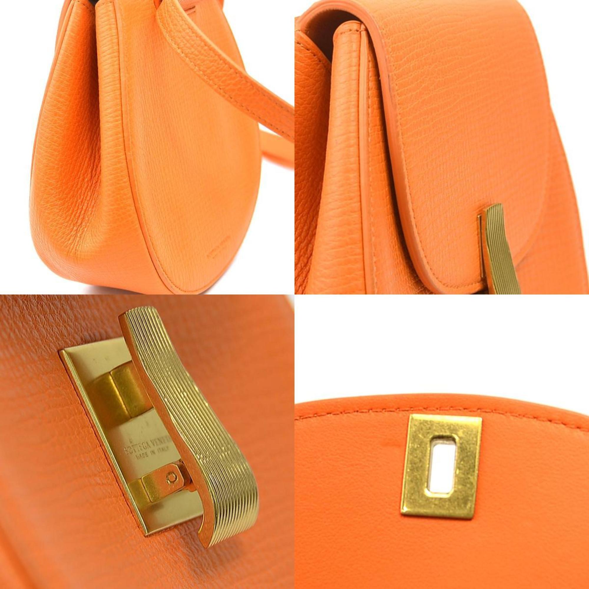 Bottega Veneta Orange Leather Fanny Pack