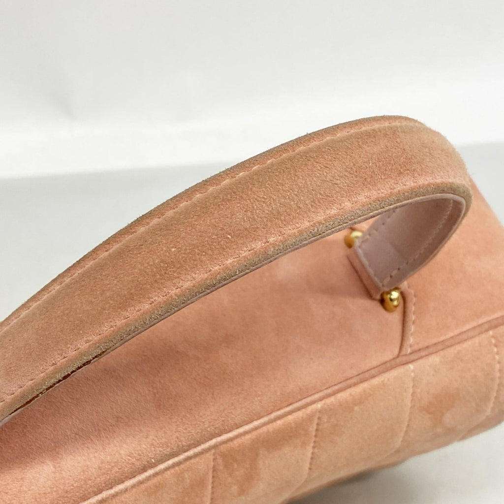 Chanel Pink Suede Handbag