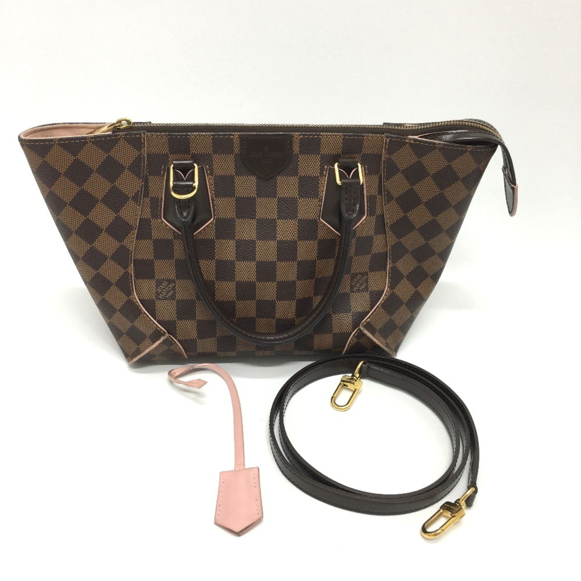 Louis Vuitton Damier Brown Rose Ballerine Damier Canvas Tote Bag