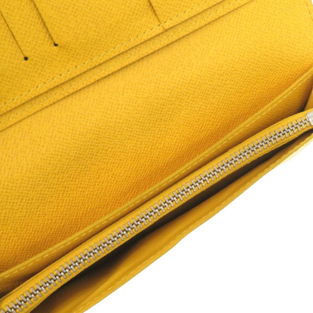 Louis Vuitton Jaune Taiga Leather Long Wallet